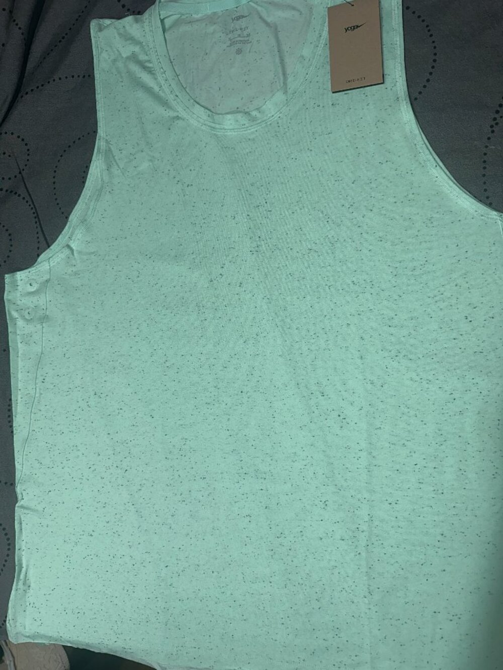 NIKE YOGA TECH SLEEVELESS #379 AQUA GREEN LIGHT GREEN SHIRT SIZE XL MEN $60.00